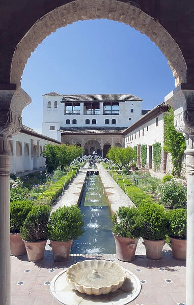 Europe, Spain, Andalusia, Granada, Alhambra, Palacio del Generalife