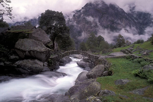 Europe, Switzerland, Val Verzasca, Rural Landscape