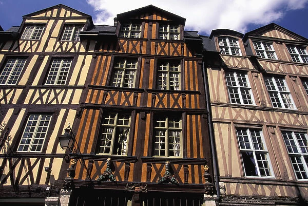 FRANCE, Normandy Rouen Half Timbered Buildings