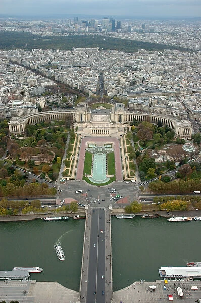 03. France, Paris, view of Palais de Chaillot from Eiffel Tower