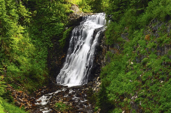 Galena Creek Falls; Mount Baker-Snoqualmie National Forest; Washington; USA