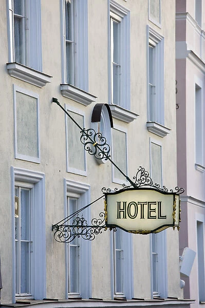 GERMANY, Bayern-Bavaria, Bad Tolz. Hotel sign