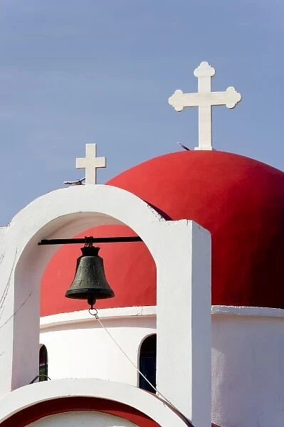 Greece, Crete. Church in village of Plati on Lasithi Plateau