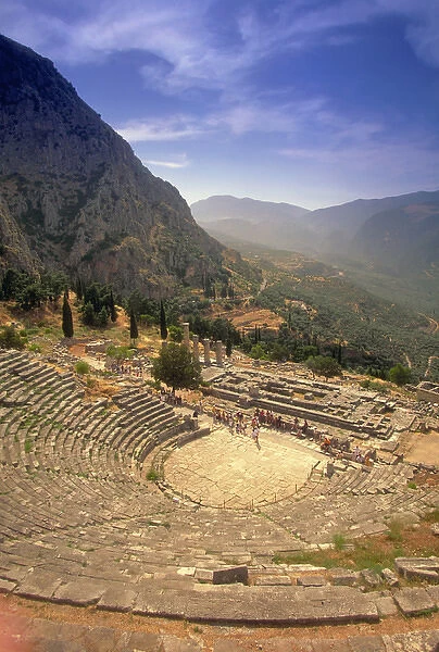 04. Greece, Delphi. Amphitheater overlooking valley