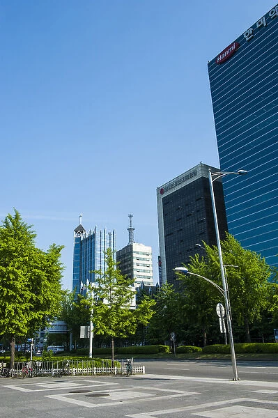 High rise buildings around the olympic park in Seoul, South Korea