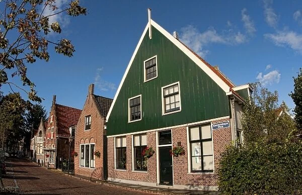 Homes in the small town of Edam, the Netherlands