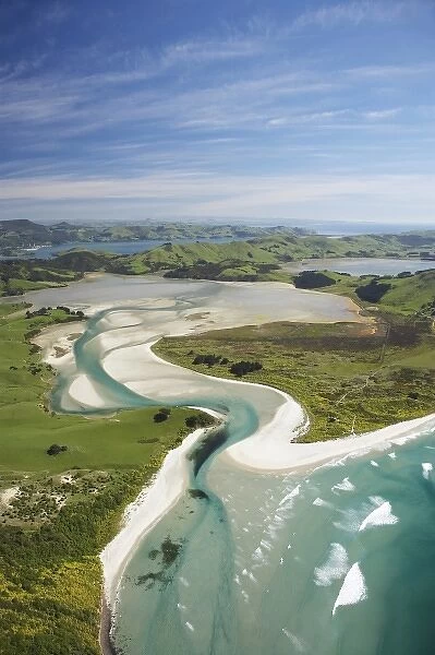 Hoopers Inlet and Allans Beach, Otago Peninsula, Dunedin, South Island, New Zealand
