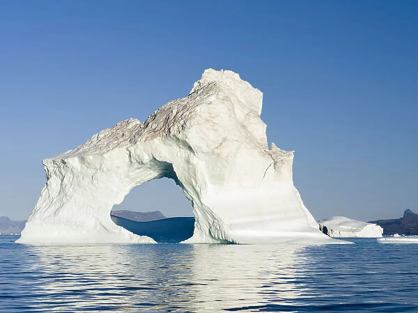Icebergs in the Uummannaq fjord system, northwest Greenland, Denmark