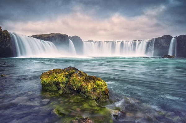 Iceland, Godafoss. Waterfall at sunrise. Credit as: Dennis Kirkland  /  Jaynes Galllery