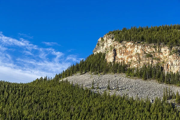 Indianhead Rock along the Rocky Mountain Front in the Lewis and Clark National Forest