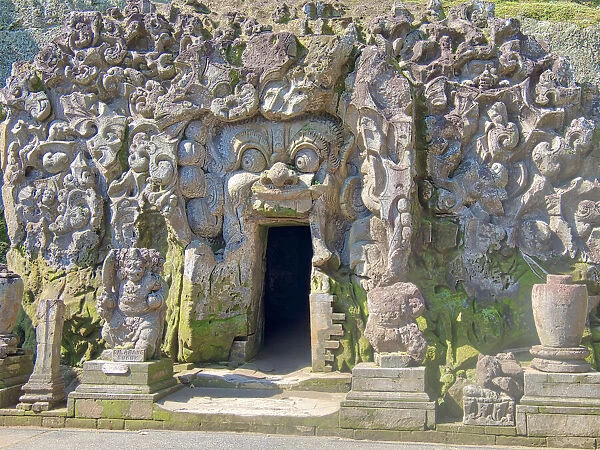 Indonesia, Bali, Ubud. Historic Balinese temples of Goa Gajah or Elephant Cave