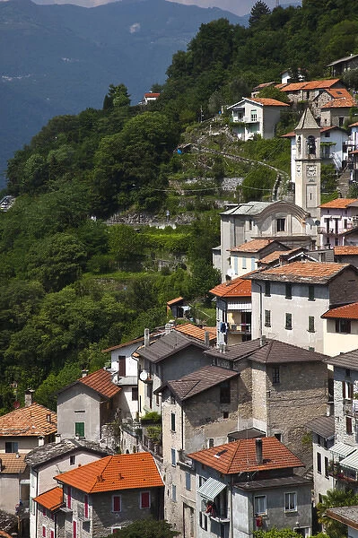 ITALY, Como Province, Nesso. Town view