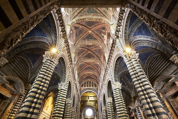Italy, Sienna. Interior of Sienna Cathedral