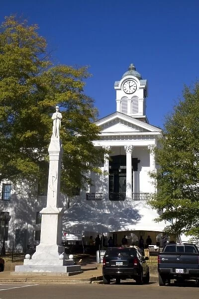 The Lafayette County Courthouse located in The Square area of Oxford, Mississippi, USA