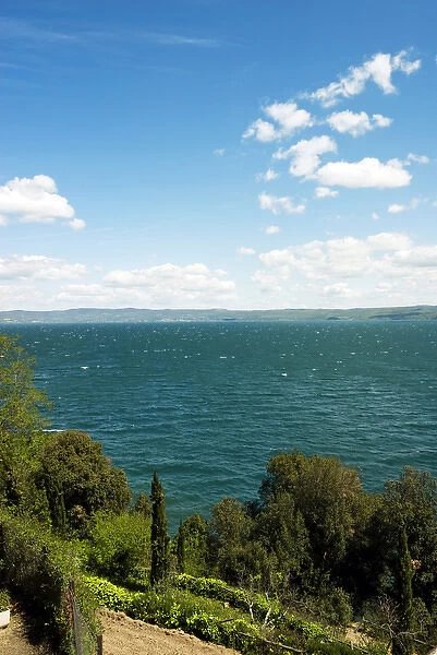 Lake of Bolsena, View from Capodimonte, Viterbo, Latium, Italy
