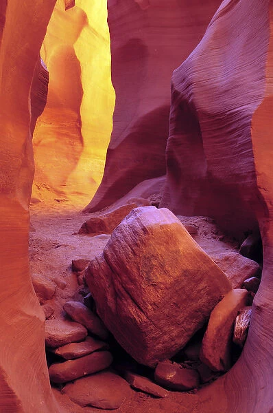 Light Reflections in Secret Canyon, Page, Arizona, USA