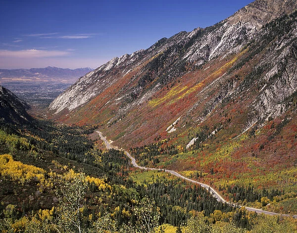 Little Cottonwood Highway (S. R. 210), State Designated Scenic Byway, Fall Foliage