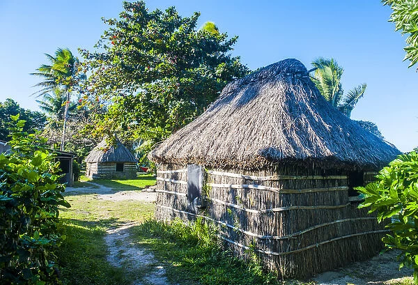 Local thached hut, Yasawas, Fiji, South Pacific