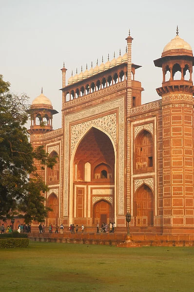 Main entrance to the Taj Mahal, Agra, Uttar Pradesh, India