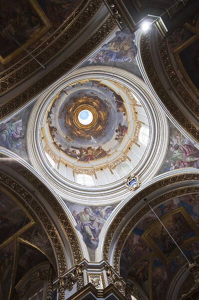 Malta, Central, Mdina, Rabat, St. Pauls Cathedral, interior