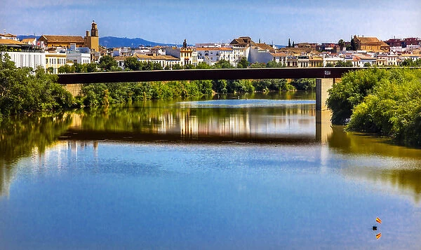 Modern Bridge River Guadalquivir Cordoba Spain