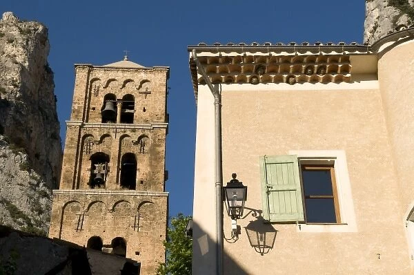 Moustiers-Sainte-Marie bell tower, Provence, France