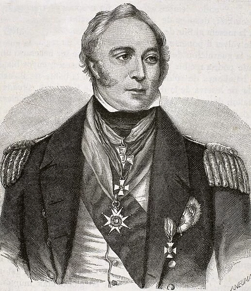 NAPIER, Sir Charles (Merchiston Hall, 1786-London 1860). British admiral. Engraving