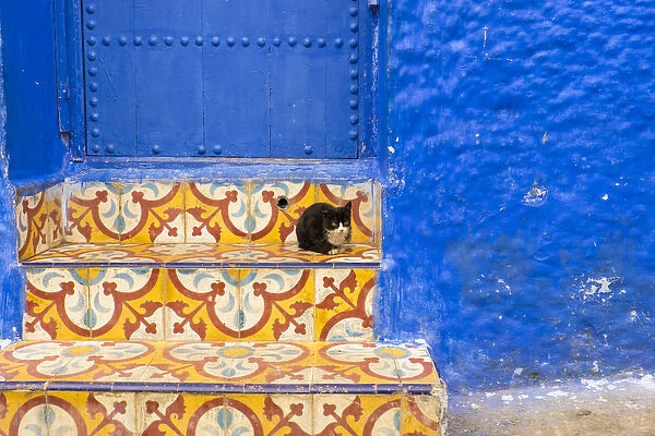 North Africa, Morocco, Chefchaouen or Chaouen is most noted for its small narrow streets