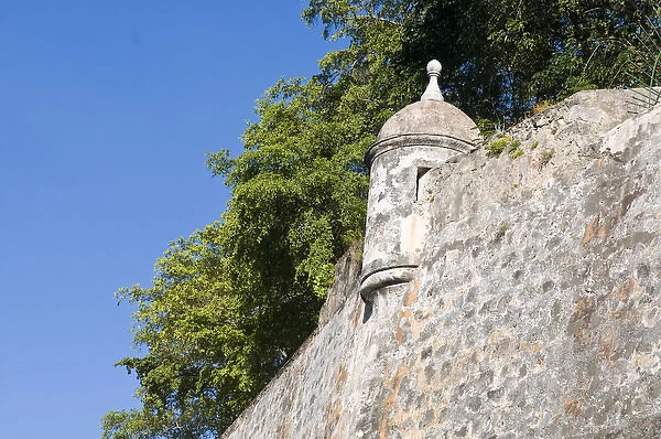 North America; Caribbean; Puerto Rico; San Juan. The citys wall, known as aALa Muralla