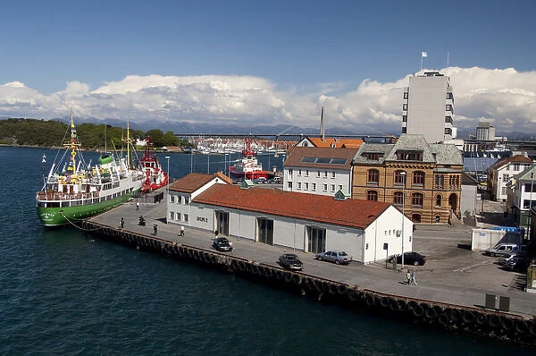 Norway, Stavanger. Downtown waterfront area