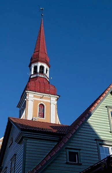 Parnu, Estonia. Traditional Russian Orthodox Cathedral in downtown center