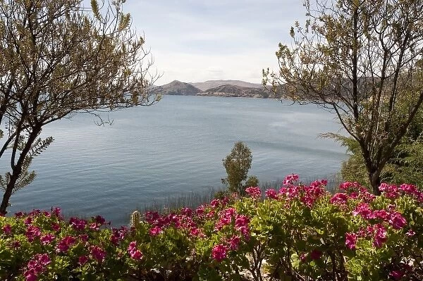 Peru, Lake Titicaca. Suasi Island Lodge