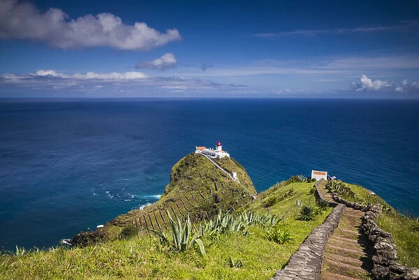 Portugal, Azores, Santa Maria Island, Ponta do Castelo lighthouse