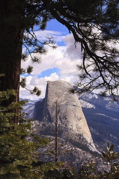 Profile of Half Dome from Glacier Point. Yosemite, California, US