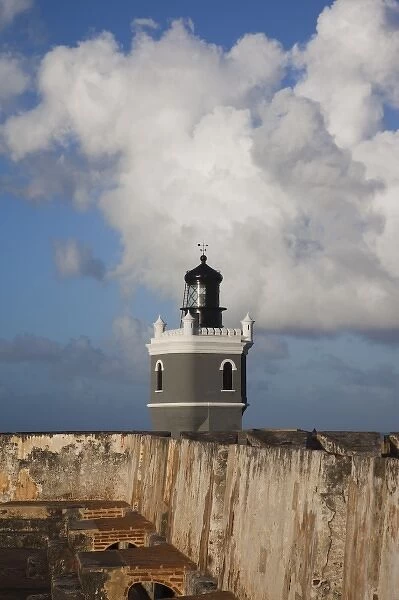 Puerto Rico, San Juan, Old San Juan, San Felipe del Morro Fort, El Morro lighthouse