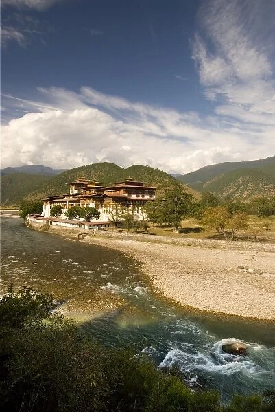 Punakha Dzong and river, Bhutan