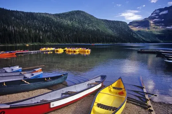 Cameron Lake Rental Boats Art Prints, Posters Puzzles