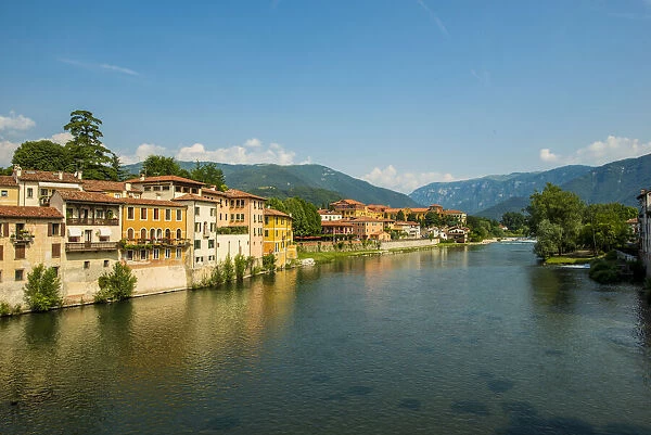 River Brenta, Bassano del Grappa, Veneto region, Italy