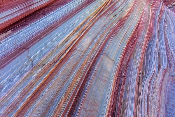 Sandstone striping in the Vermillion Cliffs Wilderness, Arizona, USA
