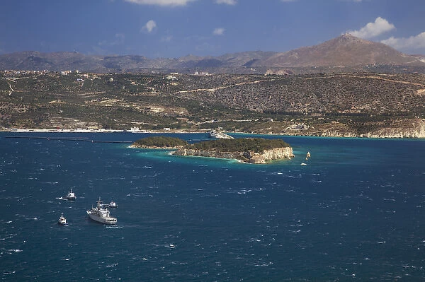 Souda Bay from Aptera, Crete, Greece