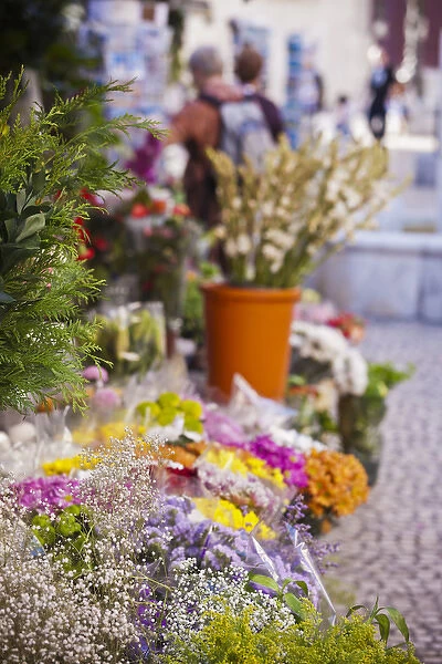 Spain, Andalucia Region, Cadiz Province, Cadiz, Plaza de Topete flower market