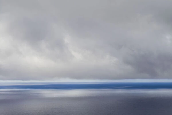 Spain, Canary Islands, La Palma Island, Las Indias, storm front over Atlantic Ocean