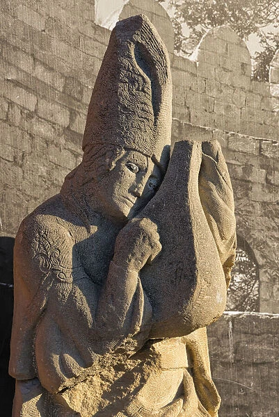 Stone statue in the Inner City of Baku, Azerbaijan