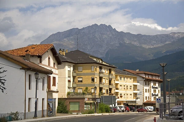 The town of Potes, Liebana, Cantabria, northwestern Spain