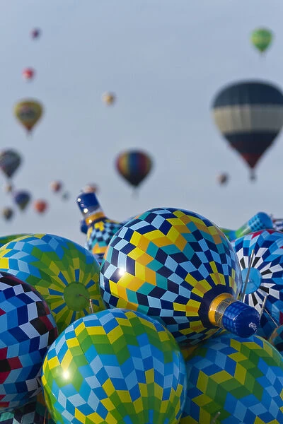 Toy balloons at the Albuquerque Hot Air Balloon Fiesta, New Mexico