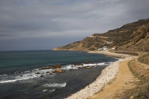 Tunisia, Cap Bon, Korbous, coastline