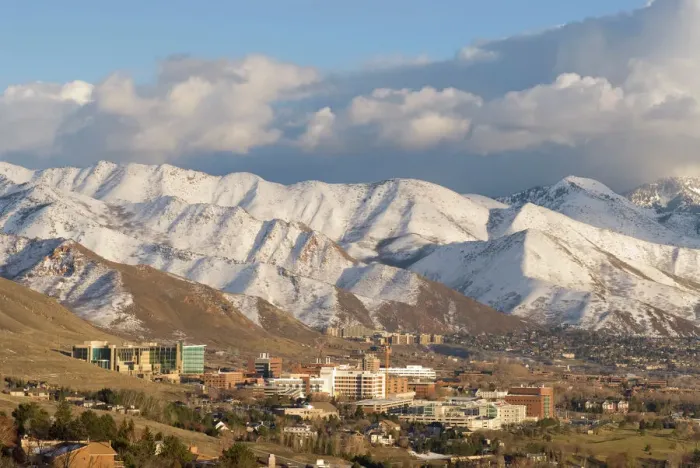 Framed Print : University of Utah Print, Wasatch Mountains Landscape Framed Print : University of Utah Print, Wasatch Mountains Landscape