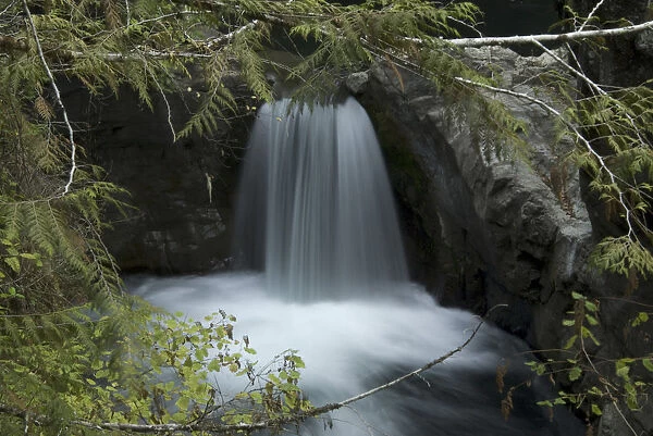 Upper Falls, Little Qualicum Falls Provincial Park, Vancouver Island, British Columbia