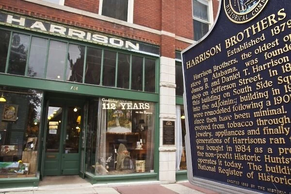 USA, Alabama, Huntsville. Harrison Brothers Hardware store, est. 1879, exterior