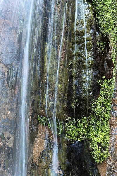 USA, Arizona. Detail, Stone Creek Falls, Grand Canyon National Park